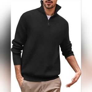 Nautica Jeans Co. Size XL Men's Black Half-Zip Sweater